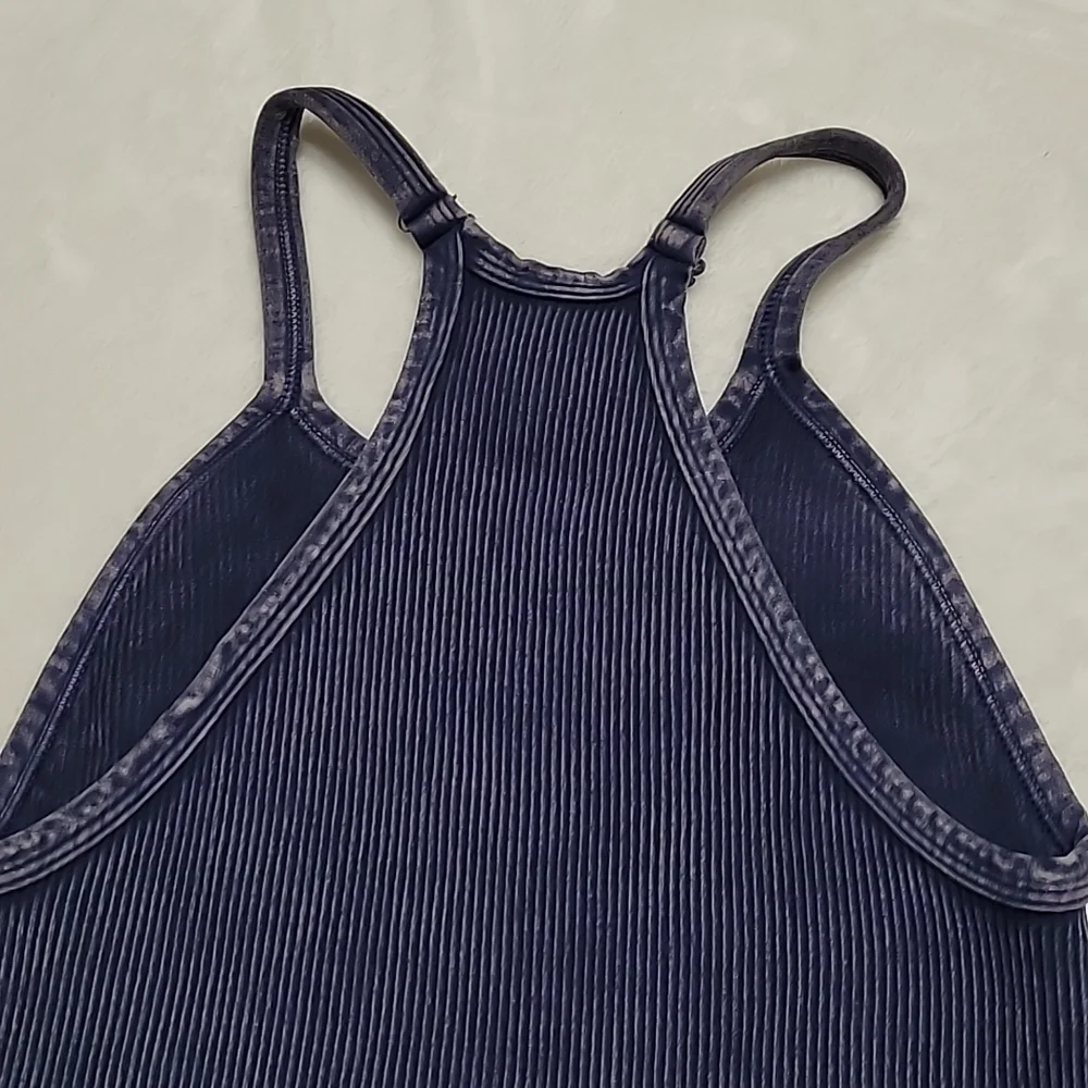 FP Movement Happiness Runs Cropped Navy Blue Tank Top X-Small